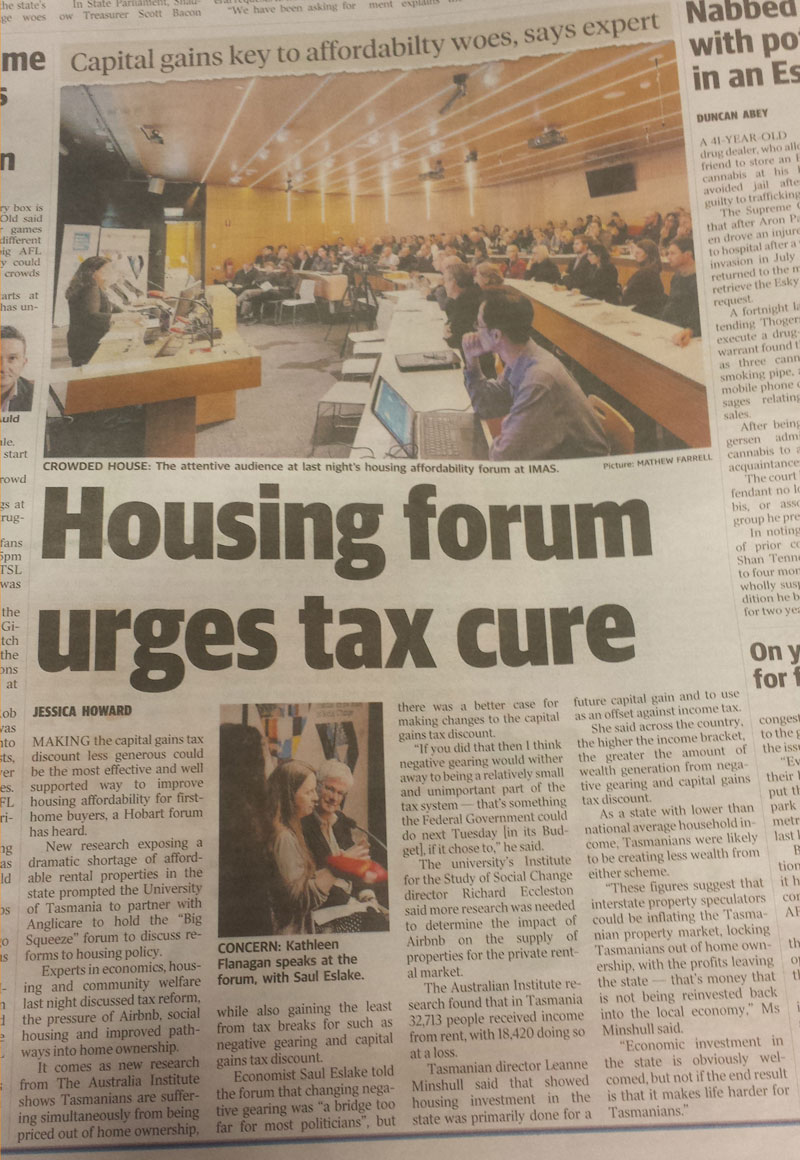 Housing Forum, Hobart Mercury 3rd May Page 6