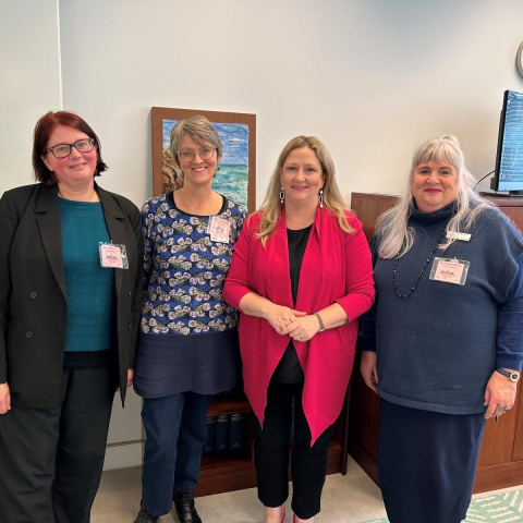 Delegation of older women from HAAG meeting with Rebekha Sharkie MP