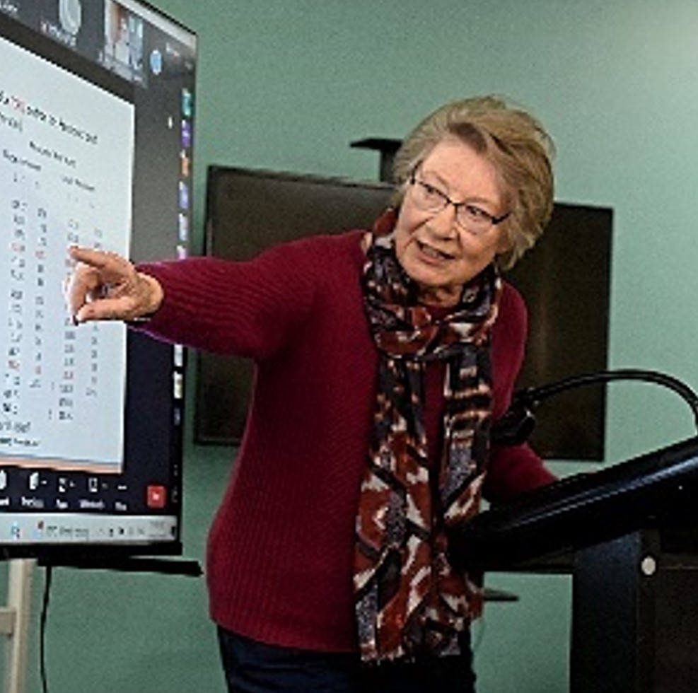 Vera Considine giving a presentation